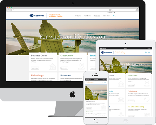 TREP responsive screen mockups